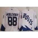 Tampa Bay Lightning #88 Andrei Vasilevskiy Valkoinen 2022 Stadium Series Aito Paita – Miesten