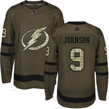 Tampa Bay Lightning #9 Tyler Johnson Vihreä Salute to Service Ommeltu NHL Paita – Nuoret