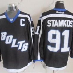 Tampa Bay Lightning #91 Steven Stamkos 2014 Training Musta Paita – Miesten