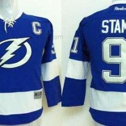 Tampa Bay Lightning #91 Steven Stamkos 2015 Stanley Cup Sininen Paita – Nuoret