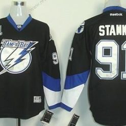 Tampa Bay Lightning #91 Steven Stamkos Musta Paita – Lasten