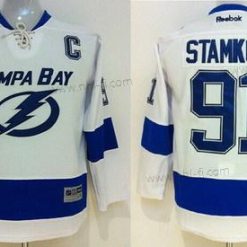 Tampa Bay Lightning #91 Steven Stamkos New Valkoinen Paita – Lasten