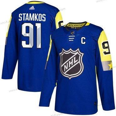 Tampa Bay Lightning #91 Steven Stamkos Sininen 2018 NHL All-Star Ommeltu Jääkiekko Paita – Miesten