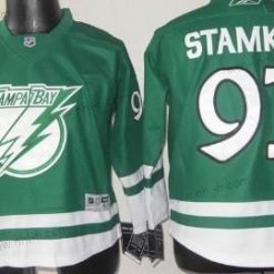 Tampa Bay Lightning #91 Steven Stamkos St. Patrick’S Day Vihreä Paita – Lasten