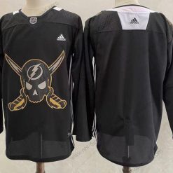 Tampa Bay Lightning Tyhjä Musta Pirate Themed Warmup Aito Paita – Miesten