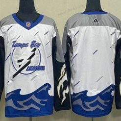 Tampa Bay Lightning Tyhjä Valkoinen 2022 Käänteinen Retro Ommeltu Paita – Miesten