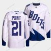 Tampa Bay Lightning#21 Brayden Point 2022 Valkoinen Stadium Series Breakaway Ommeltu Paita – Miesten