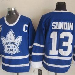 Toronto Maple Leafs #13 Mats Sundin Sininen 75Th Retro CCM Paita – Miesten