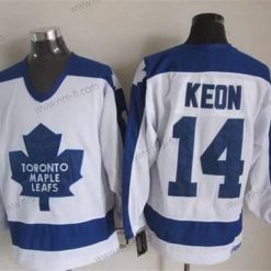 Toronto Maple Leafs #14 Dave Keon 1982-83 Valkoinen CCM Vintage Paita – Miesten