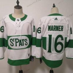 Toronto Maple Leafs #16 Mitch Marner Toronto St. Pats Road Aito Pelaaja Valkoinen Paita – Miesten