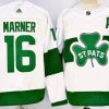 Toronto Maple Leafs #16 Mitch Marner Valkoinen St Patricks Aito Paita – Miesten