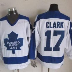 Toronto Maple Leafs #17 Wendel Clark 1982-83 Valkoinen CCM Vintage Paita – Miesten