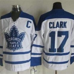 Toronto Maple Leafs #17 Wendel Clark 1998-99 Valkoinen CCM Vintage Paita – Miesten