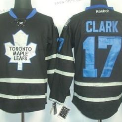 Toronto Maple Leafs #17 Wendel Clark Musta Ice Paita – Miesten