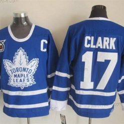 Toronto Maple Leafs #17 Wendel Clark Sininen 75Th Retro CCM Paita – Miesten