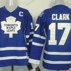 Toronto Maple Leafs #17 Wendel Clark Sininen Retro CCM Paita – Lasten