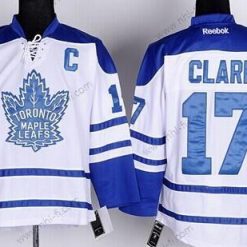 Toronto Maple Leafs #17 Wendel Clark Valkoinen Vieras Paita – Miesten