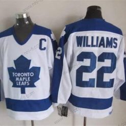 Toronto Maple Leafs #22 Tiger Williams 1982-83 Valkoinen CCM Vintage Paita – Miesten