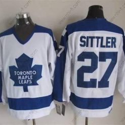 Toronto Maple Leafs #27 Darryl Sittler 1982-83 Valkoinen CCM Vintage Paita – Miesten