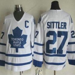 Toronto Maple Leafs #27 Darryl Sittler 2000-01 Valkoinen CCM Vintage Paita – Miesten