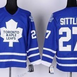 Toronto Maple Leafs #27 Darryl Sittler Sininen Retro CCM Paita – Miesten