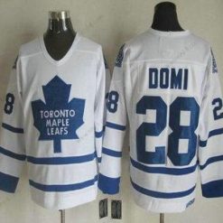 Toronto Maple Leafs #28 Tie Domi 2000-01 Valkoinen CCM Vintage Paita – Miesten