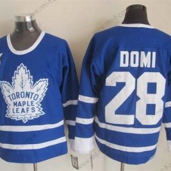 Toronto Maple Leafs #28 Tie Domi Sininen 75Th Retro CCM Paita – Miesten