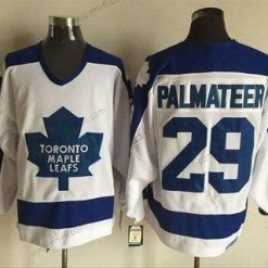 Toronto Maple Leafs #29 Mike Palmateer Valkoinen 1978 CCM Vintage NHL Jääkiekko Paita – Miesten