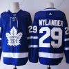 Toronto Maple Leafs #29 William Nylander Royal Sininen Kotiottelu 2017-2018 Jääkiekko Ommeltu NHL Paita – Miesten