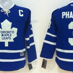 Toronto Maple Leafs #3 Dion Phaneuf Sininen Paita – Lasten