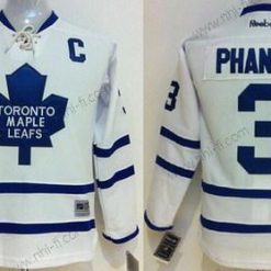 Toronto Maple Leafs #3 Dion Phaneuf Valkoinen Paita – Lasten