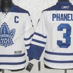 Toronto Maple Leafs #3 Dion Phaneuf Valkoinen Vieras Paita – Lasten