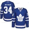 Toronto Maple Leafs #34 Auston Matthews Reebok Royal Sininen Valkoinen Kotiottelu Premier Paita – Miesten