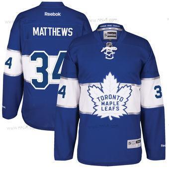 Toronto Maple Leafs #34 Auston Matthews Reebok Sininen 2017 Centennial Klassinen Premier Pelaaja Paita – Miesten