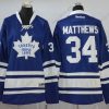 Toronto Maple Leafs #34 Auston Matthews Sininen Vieras Ommeltu NHL Reebok Jääkiekko Paita – Naisten