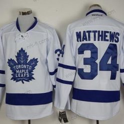 Toronto Maple Leafs #34 Auston Matthews Valkoinen 2016-17 Kolmas 100th Vuosipäivä Jääkiekko Paita – Miesten