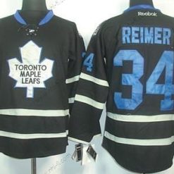 Toronto Maple Leafs #34 James Reimer Musta Ice Paita – Miesten