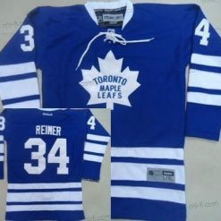 Toronto Maple Leafs #34 James Reimer Sininen Vieras Paita – Lasten