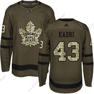 Toronto Maple Leafs #43 Nazem Kadri Vihreä Salute to Service Ommeltu NHL Paita – Nuoret