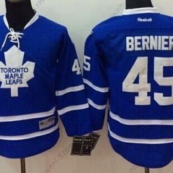 Toronto Maple Leafs #45 Jonathan Bernier Sininen Paita – Lasten