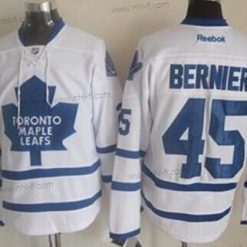 Toronto Maple Leafs #45 Jonathan Bernier Valkoinen Paita – Miesten