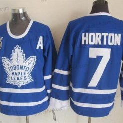 Toronto Maple Leafs #7 Tim Horton Sininen 75Th Retro CCM Paita – Miesten