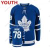 Toronto Maple Leafs #78 Tj Brodie Royal Sininen Ommeltu NHL Paita – Nuoret