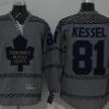 Toronto Maple Leafs #81 Phil Kessel Charcoal Harmaa Paita – Miesten