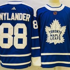 Toronto Maple Leafs #88 William Nylander Sininen 2022 Käänteinen Retro Ommeltu Paita – Miesten