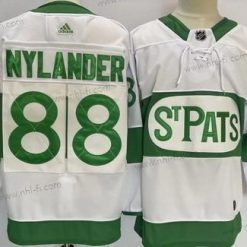 Toronto Maple Leafs #88 William Nylander Valkoinen 2019 St Pats Ommeltu Paita – Miesten