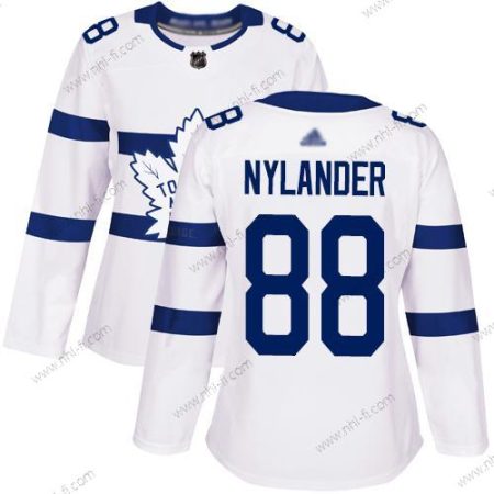 Toronto Maple Leafs #88 William Nylander Valkoinen Aito 2018 Stadium Series Ommeltu Jääkiekko Paita – Naisten