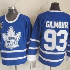 Toronto Maple Leafs #93 Doug Gilmour Sininen 75Th Retro CCM Paita – Miesten