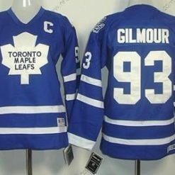 Toronto Maple Leafs #93 Doug Gilmour Sininen Retro CCM Paita – Lasten