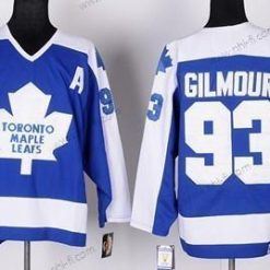 Toronto Maple Leafs #93 Doug Gilmour Sininen With Valkoinen Retro CCM Paita – Miesten